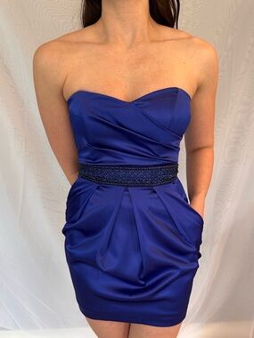 B. Darlin Vibrant Blue Cocktail Dress